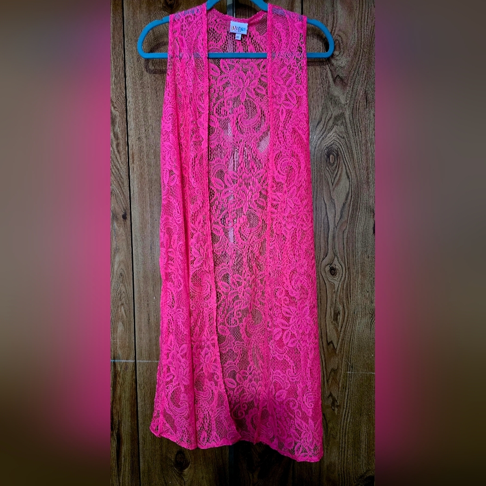 LuLaRoe Vintage HTF Florescent Lace Joy